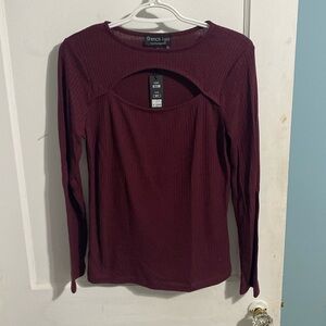 Burgundy shirt